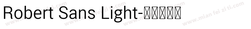 Robert Sans Light字体转换